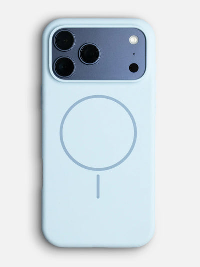 Solid Sky Blue Soft Silicon For iPhone