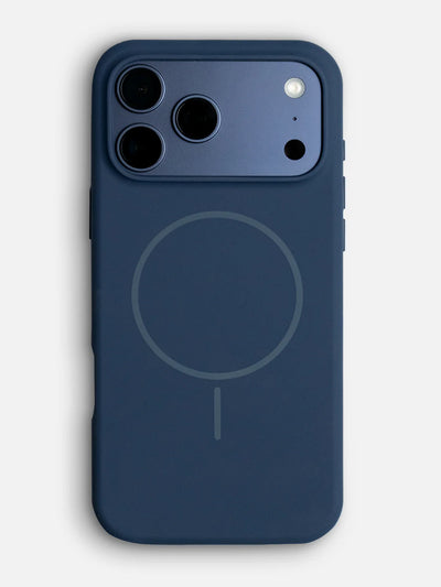 Solid Navy Blue Silicon case For iPhone