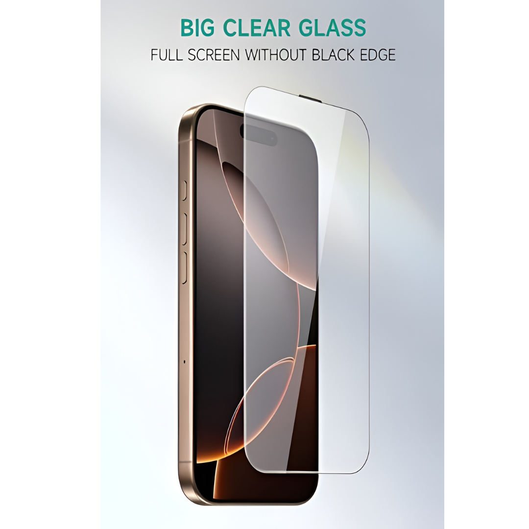 iPhone 17 Series HD Clear Borderless Tempered Glass